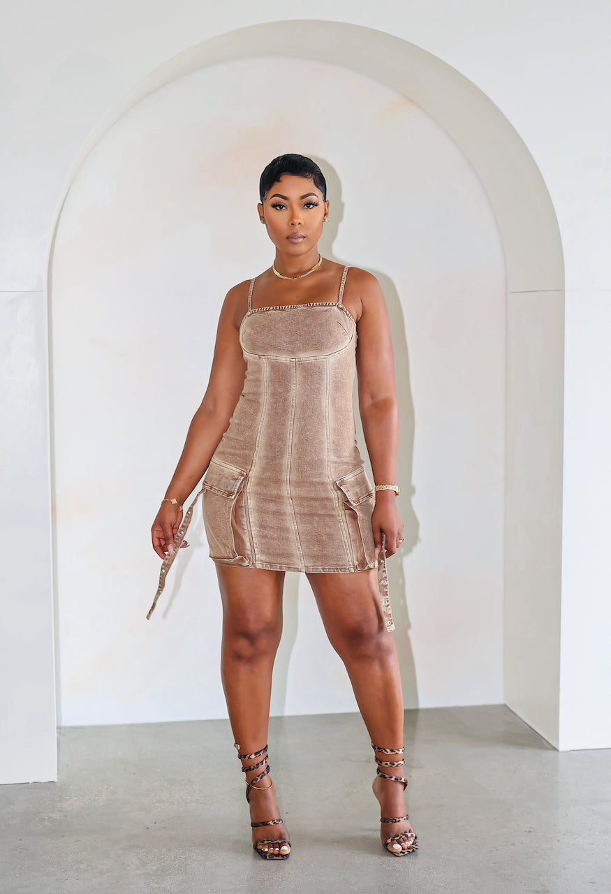 Brown Suga Babe Dress