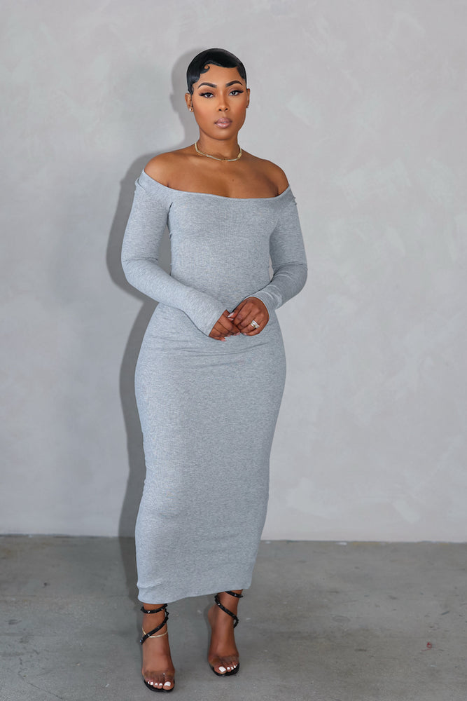 Take A Stroll Dress (Grey)