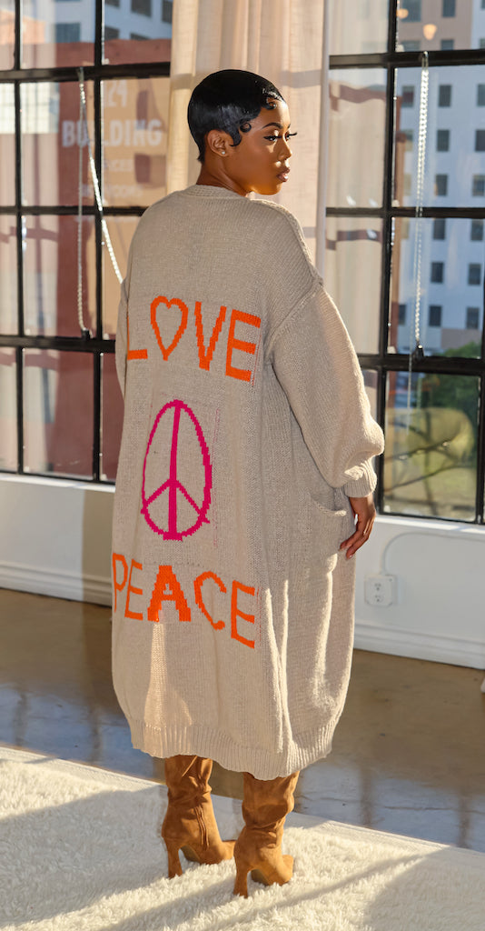 Peace & Love Cardigan