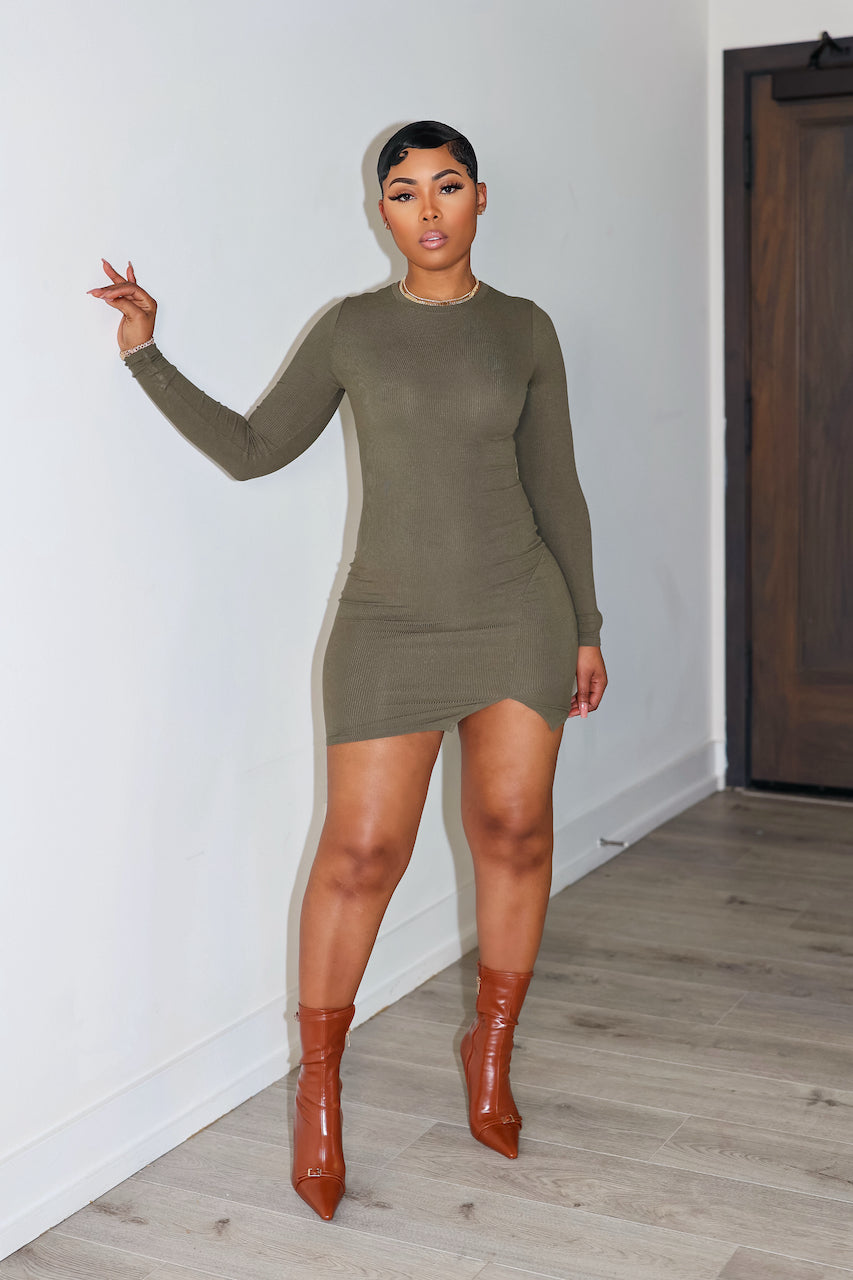 Bel-Air Mini Dress (Olive)