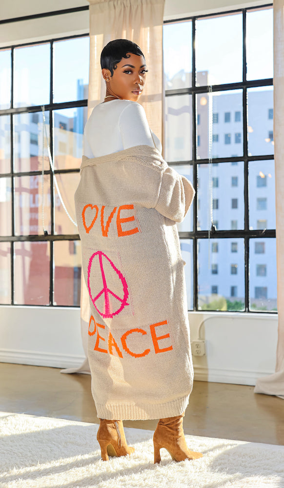 Peace & Love Cardigan