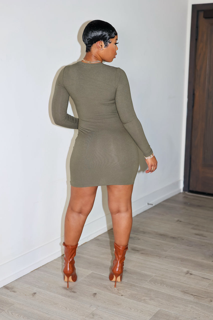 Bel-Air Mini Dress (Olive)