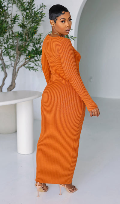 Love's Fury Maxi Dress (Rust)