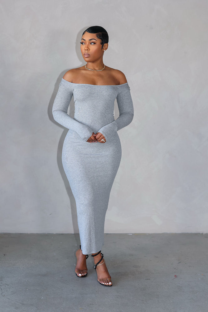 Take A Stroll Dress (Grey)