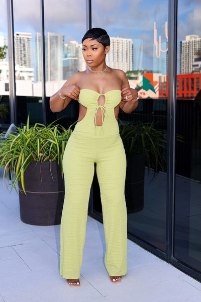 The Beach House Jumpsuit (Green)