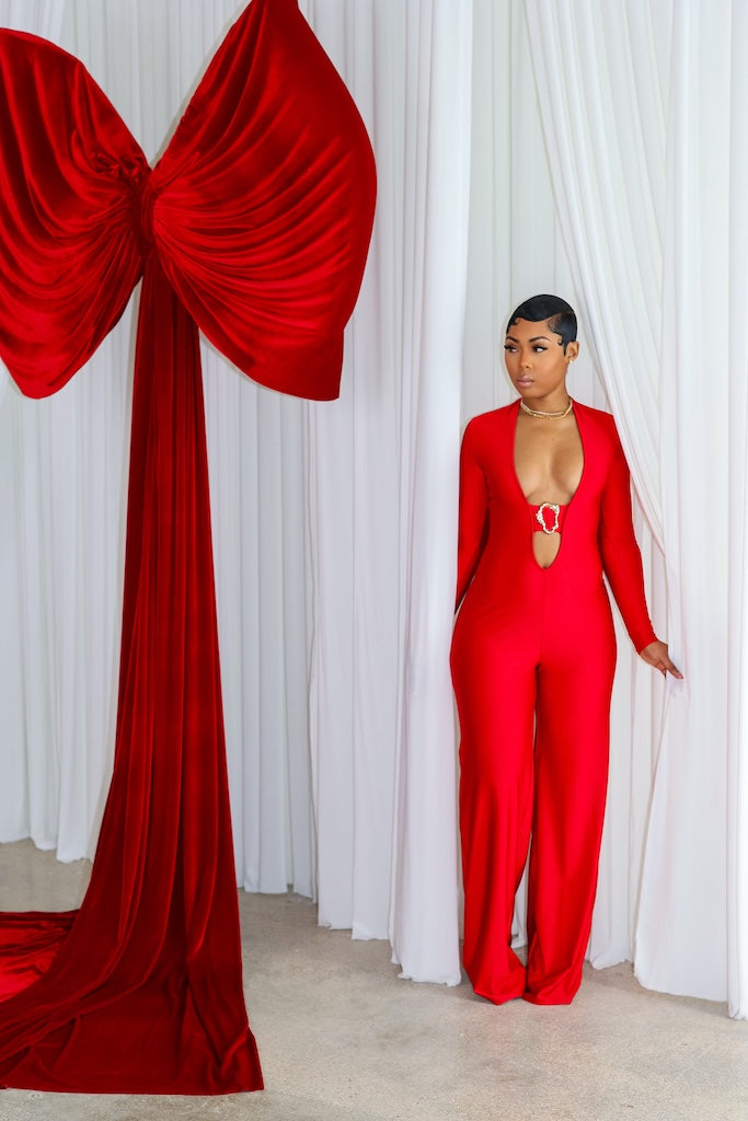 The Main Attraction Jumpsuit (Red)