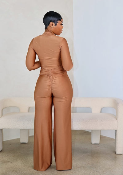 The Main Attraction Jumpsuit (Taupe)