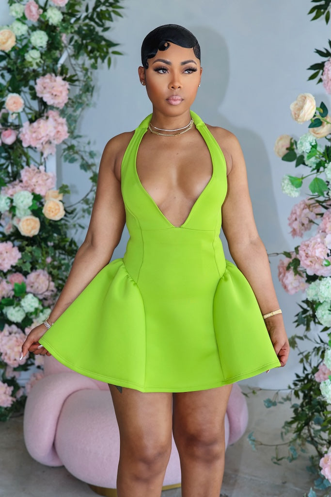 Conceited Mini Dress (Green)